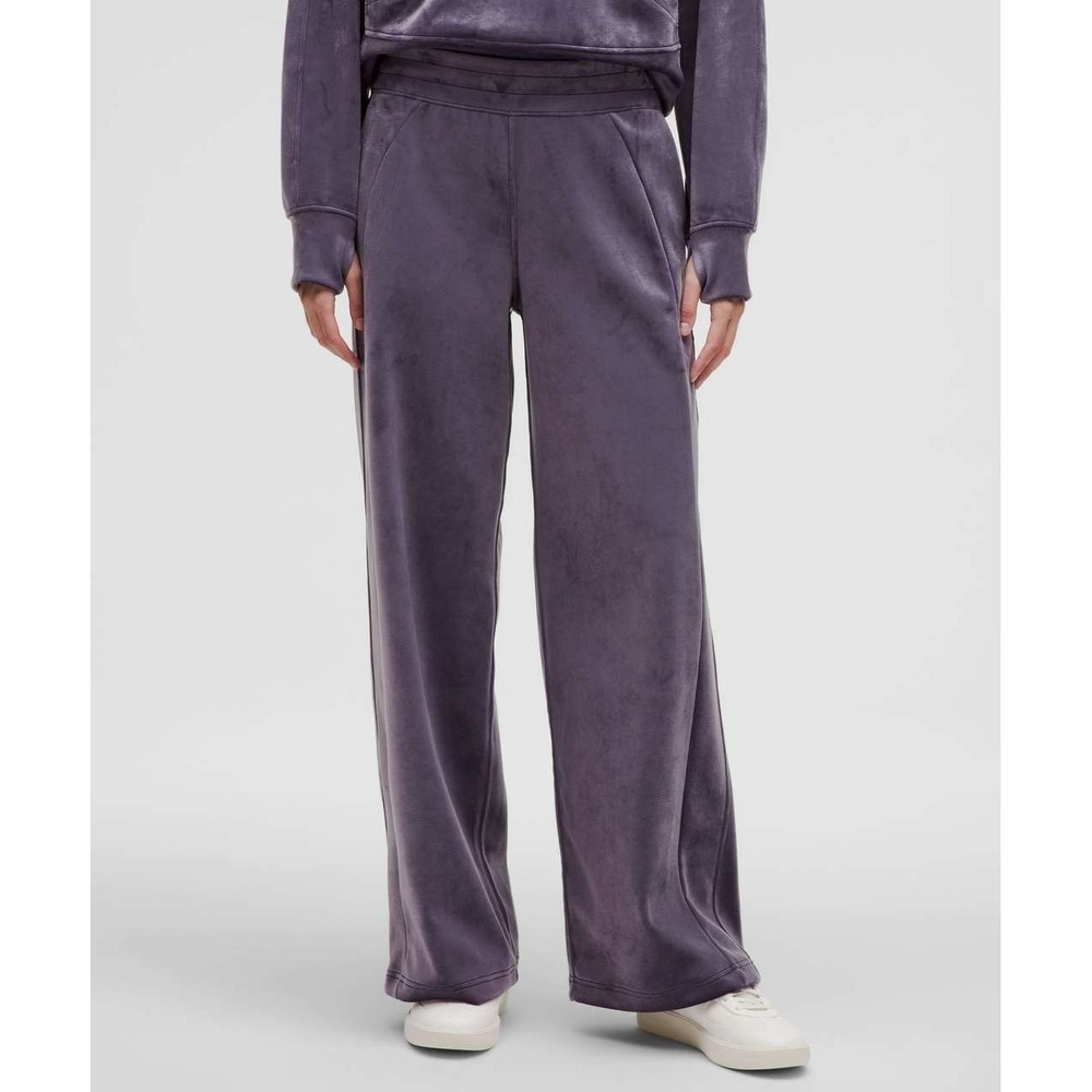 Lululemon Scuba Mid-Rise Wide-Leg Pant *Velvet Nightfall Purple Size Small